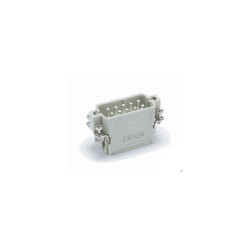 Insert HA, Raccordement à ressort, mâle, 10 pin, 16A, Polycarbonate, 10A 